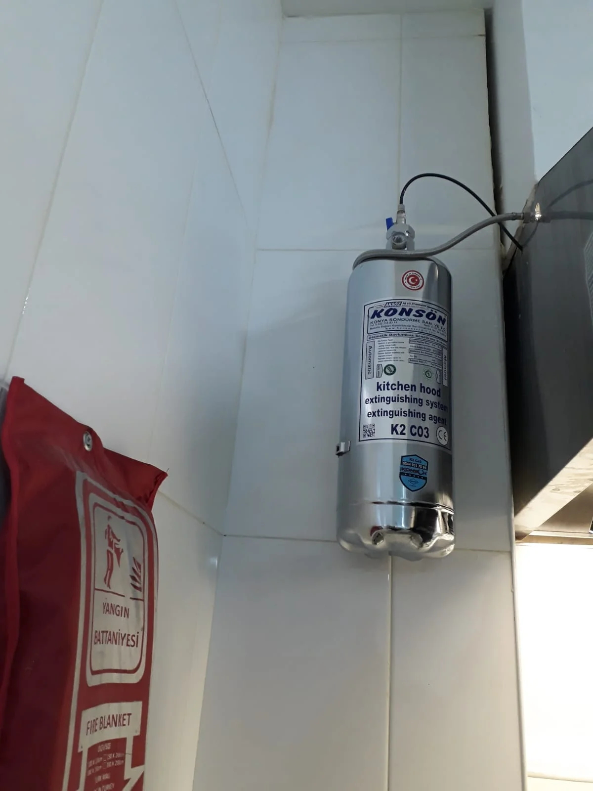 Davlumbaz Söndürme Sitemi 24 lt